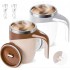 2025 Upgrade Reusable Coffee Mug Rechargeable Electric Self Stirring Coffee Mug Rotatable Metal Coffee Mugs High Speed Mixing