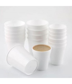 Wholesale Custom 6oz 8oz 12oz 16oz 32oz PS Foam Coffee Cups Lids Best Seller Takeaway Styrofoam Cups Parties