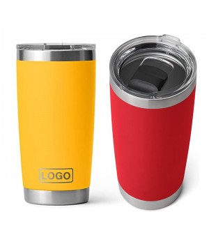 Magnetic Lid Tumbler 20oz Double Wall Vacuum Insulated Coffee Cups, Stainless Steel Vasos Original Tumbler Slide Lid