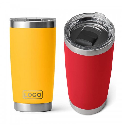 Magnetic Lid Tumbler 20oz Double Wall Vacuum Insulated Coffee Cups, Stainless Steel Vasos Original Tumbler Slide Lid