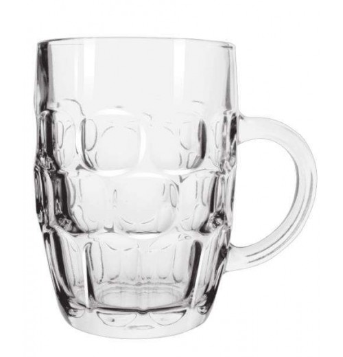 Wholesale 285 ml 530 ml 660 ml High Quality Soda Lime Glass Cheap Beer Mug Glass Cup With Handle