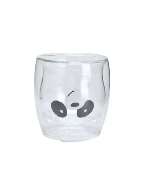 Hot Sale Borosilicate Double Wall Glass Cup with Animal design for Coffee or Tea